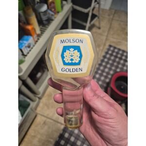 Molson‎ Golden Beer Tap Handle Kegerator Bar Pub Dispenser Collectible
